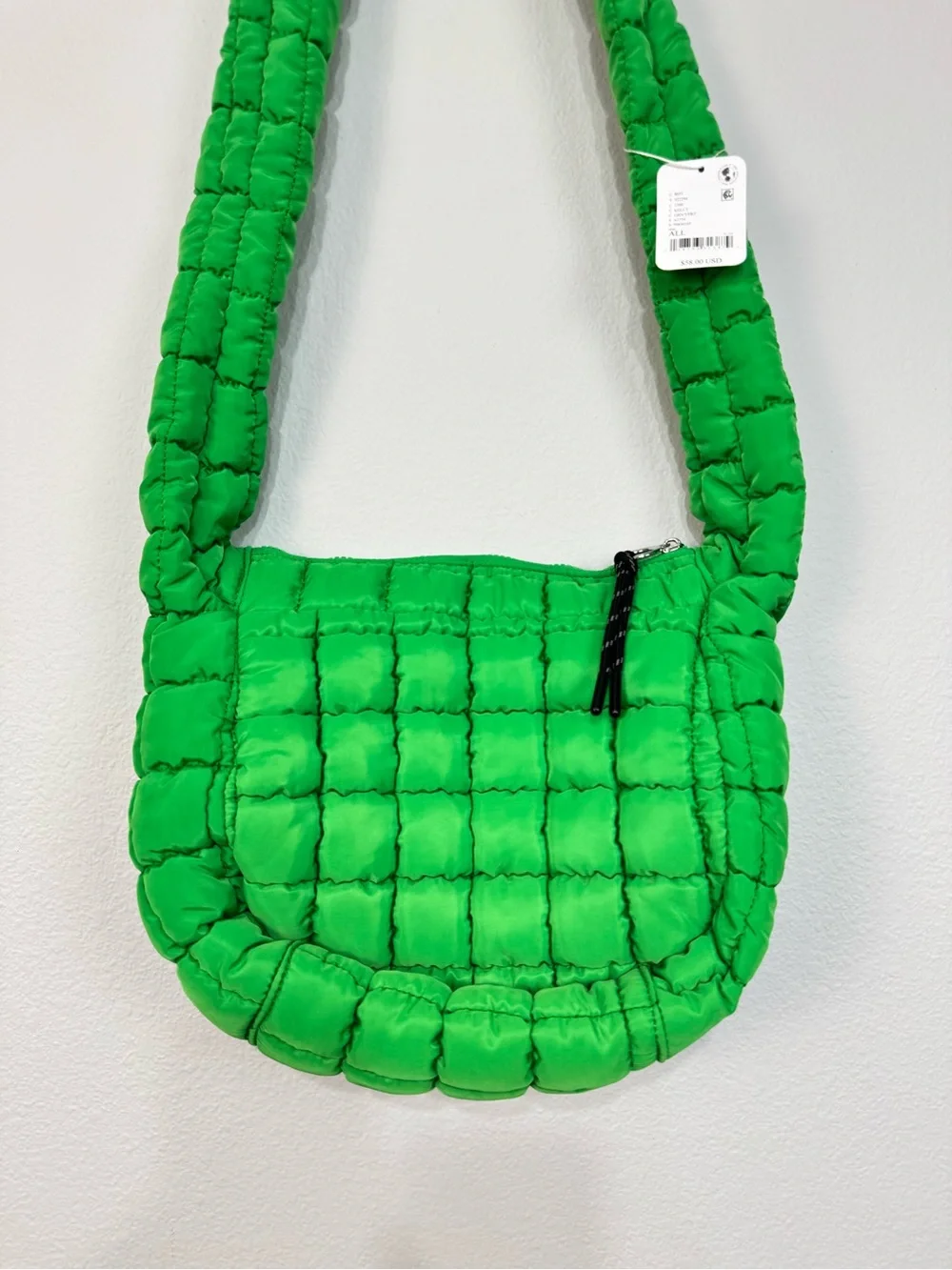 Free People FP Movement Quilted Baby Carryall Sling Bag Kelly Bag Puffy Sporty
